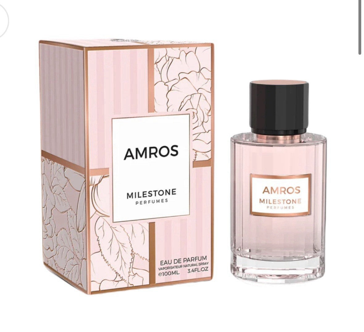 Amros By Milestone Eau De Parfum Spray 3.4 oz New