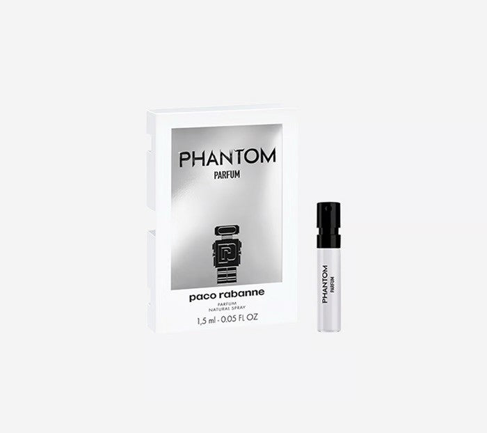 Paco Rabanne PHANTOM Parfum Pure Perfume Spray Sample Vial 1.5ml .05oz Carded